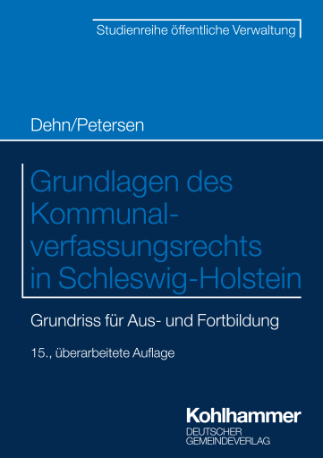Portada del libro «Grundlagen des Kommunalverfassungsrechts in Schleswig-Holstein», de Björn Petersen