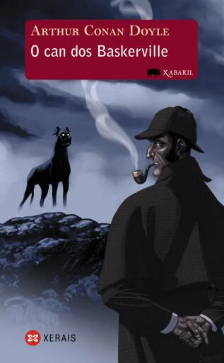 Portada del libro «O can dos Baskerville», de Arthur Conan Doyle
