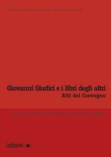 Giovanni Giudici e i libri degli altri