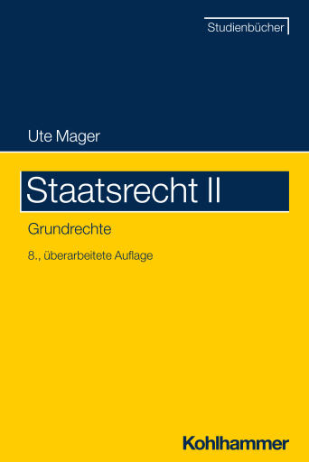 Portada del libro «Staatsrecht II», de Ute Mager