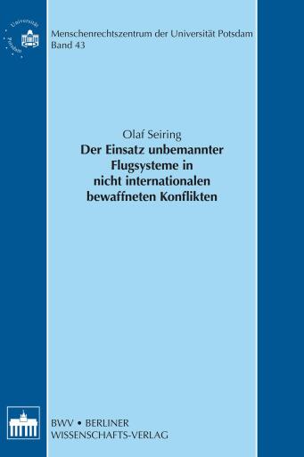 Portada del libro «Der Einsatz unbemannter Flugsysteme in nicht internationalen bewaffneten Konflikten», de Olaf Seiring