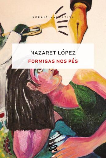 Portada del libro «Formigas nos pés», de Nazaret López