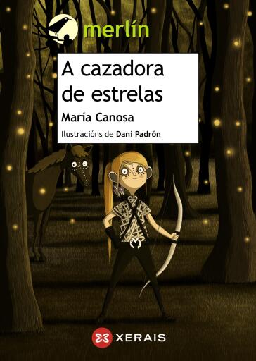 Portada del libro «A cazadora de estrelas», de María Canosa Blanco