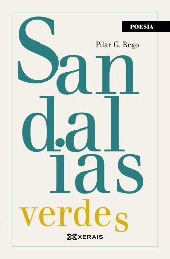 Portada del libro «Sandalias verdes, zapatos azuis e cans negros», de Pilar G. Rego