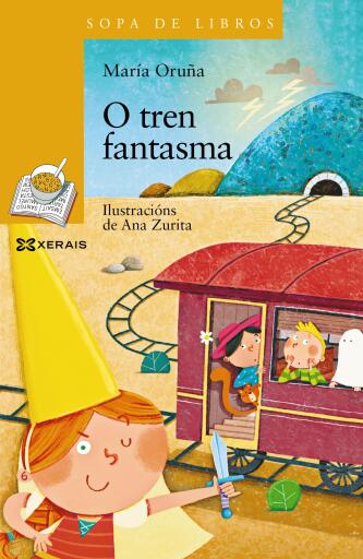Portada del libro «O tren fantasma», de María Oruña