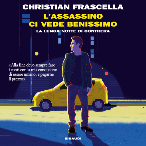 Portada del audiolibro «L'assassino ci vede benissimo», de Christian Frascella