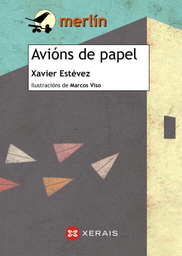 Portada del libro «Avións de papel», de Xavier Estévez