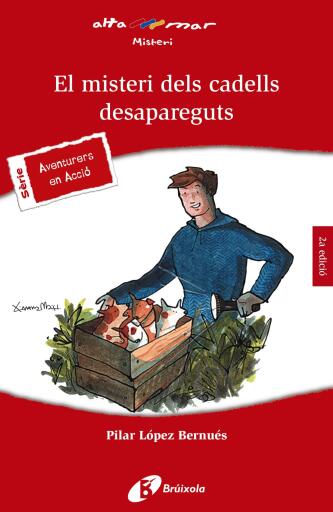 Portada del libro «El misteri dels cadells desapareguts», de Pilar López Bernués