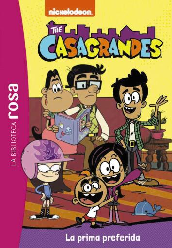 Portada del libro «La biblioteca rosa. Los Casagrande, 5. La prima preferida», de Caroline Guineton