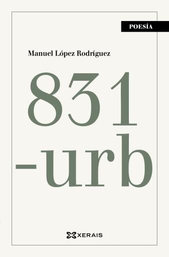 Portada del libro «831-Urb», de Manuel López Rodríguez