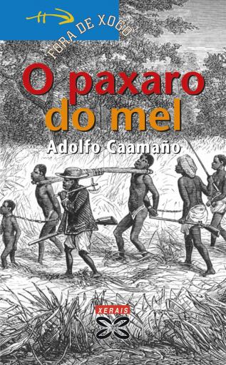 Portada del libro «O paxaro do mel», de Adolfo Caamaño
