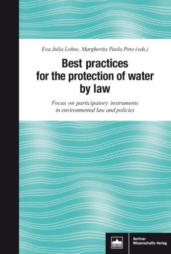 Portada del libro «Best practices for the protection of water by law»