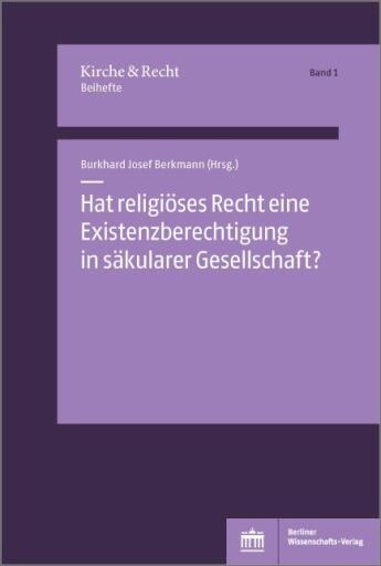 Portada del libro «Hat religiöses Recht eine Existenzberechtigung in säkularer Gesellschaft?»