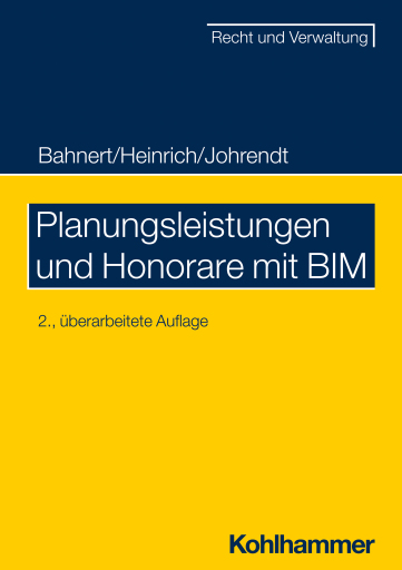 Portada del libro «Planungsleistungen und Honorare mit BIM», de Dietmar Heinrich, Reinhold Johrendt