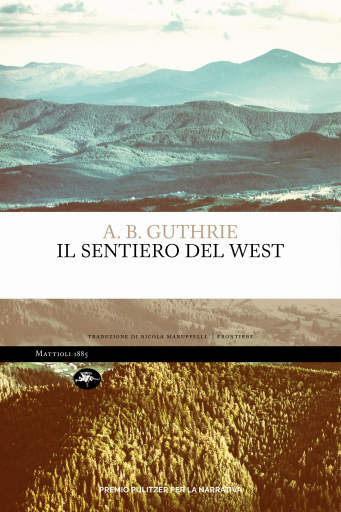 Portada del libro «Il sentiero del west», de Alfred Bertram Guthrie