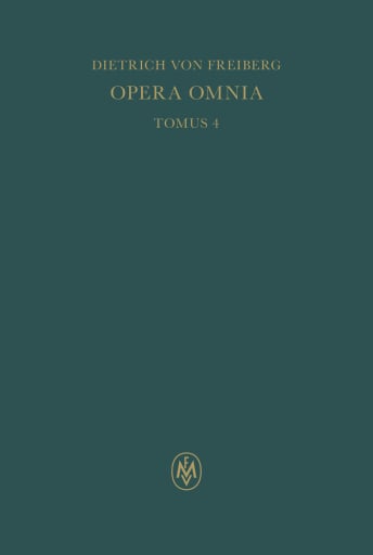 Opera omnia, Tomus IV. Schriften zur Naturwissenschaft / Briefe