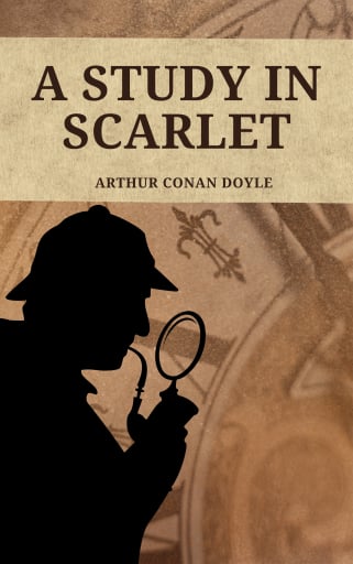 Portada del libro «A Study in Scarlet», de Arthur Conan Doyle