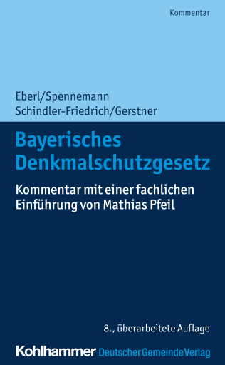 Portada del libro «Bayerisches Denkmalschutzgesetz», de Dieter J. Martin, Jörg Schindler-Friedrich