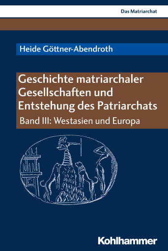 Portada del libro «Geschichte matriarchaler Gesellschaften und Entstehung des Patriarchats», de Heide Göttner-Abendroth