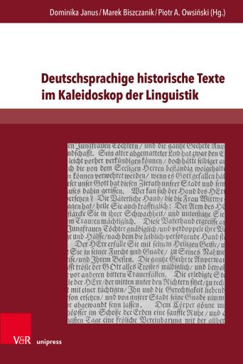 Deutschsprachige historische Texte im Kaleidoskop der Linguistik