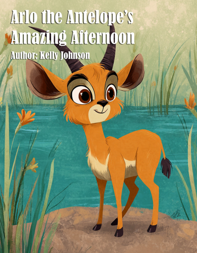 Portada del libro «Arlo the Antelope's Amazing Afternoon», de Kelly Johnson