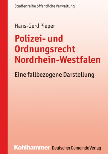 Portada del libro «Polizei- und Ordnungsrecht Nordrhein-Westfalen», de Hans-Gerd Pieper