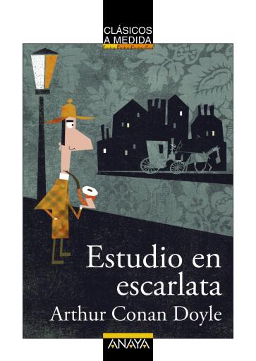 Portada del libro «Estudio en escarlata», de Arthur Conan Doyle
