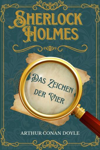 Portada del libro «Das Zeichen der Vier», de Arthur Conan Doyle