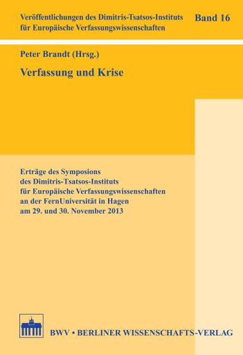 Portada del libro «Verfassung und Krise»