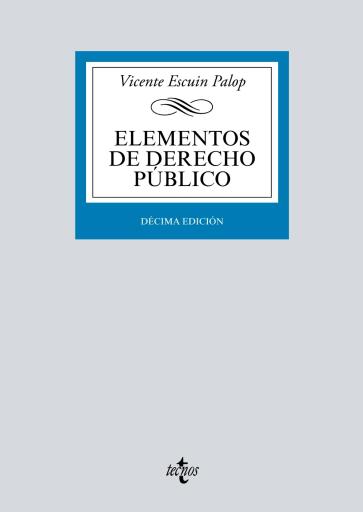 Portada del libro «Elementos de Derecho público», de Vicente Escuín Palop