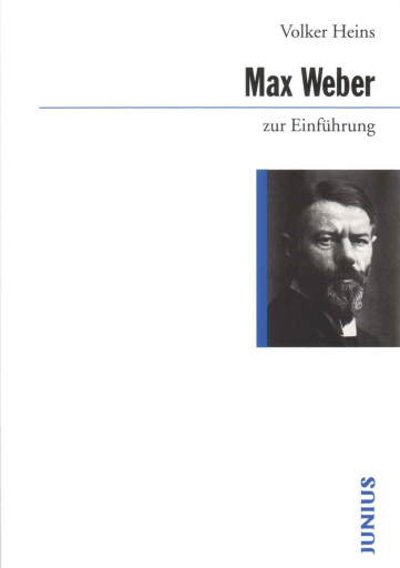 Portada del libro «Max Weber zur Einführung», de Volker Heins