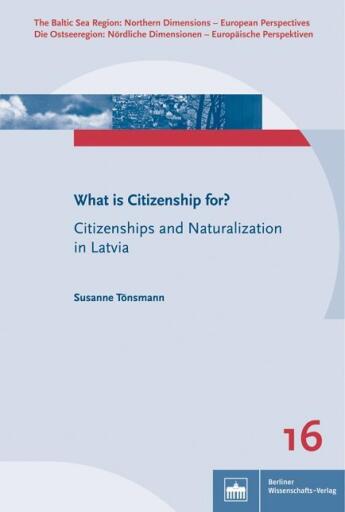 Portada del libro «What is Citizenship for?», de Susanne Tönsmann
