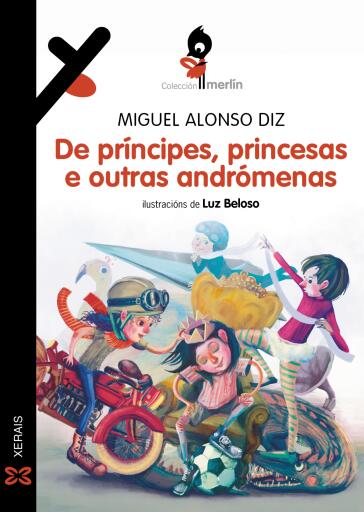 Portada del libro «De príncipes, princesas e outras andrómenas», de Miguel Alonso Diz