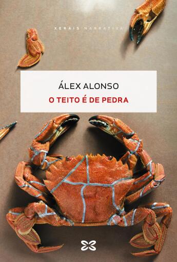 Portada del libro «O teito é de pedra», de Álex Alonso