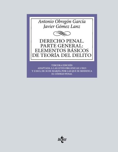 Derecho Penal. Parte general