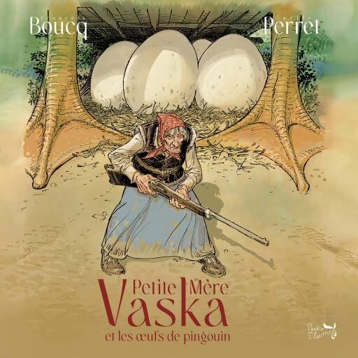 Portada del audiolibro «Petite Mère Vaska et les œufs de pingouin», de Gaëlle Perret