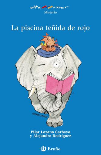 La piscina teñida de rojo