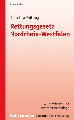 Portada del libro «Rettungsgesetz Nordrhein-Westfalen», de Dorothea Prütting