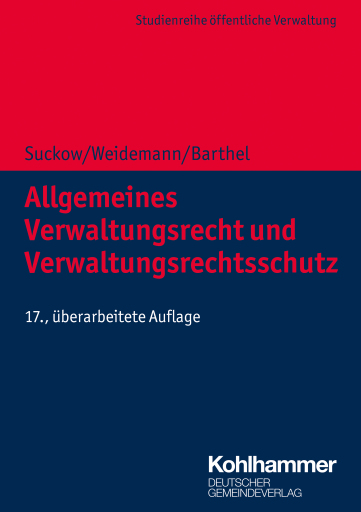 Portada del libro «Allgemeines Verwaltungsrecht und Verwaltungsrechtsschutz», de Torsten Barthel, Holger Weidemann