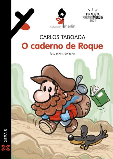 Portada del libro «O caderno de Roque», de Carlos Taboada