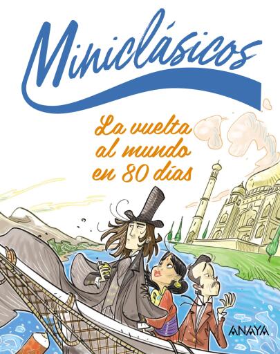 Portada del libro «La vuelta al mundo en 80 días», de Jules Verne