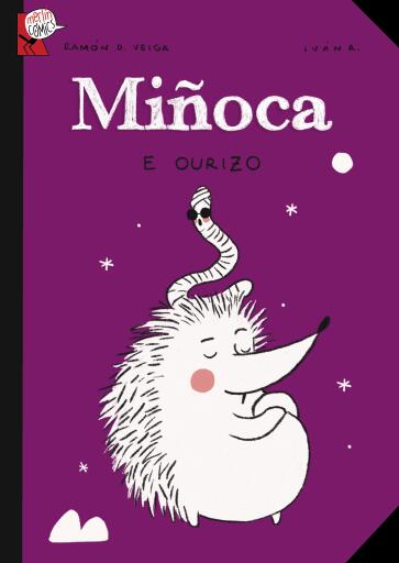 Portada del libro «Miñoca e ourizo», de Ramón D. Veiga