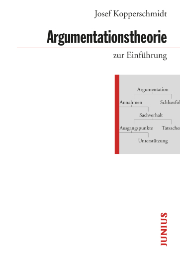 Portada del libro «Argumentationstheorie zur Einführung», de Josef Kopperschmidt