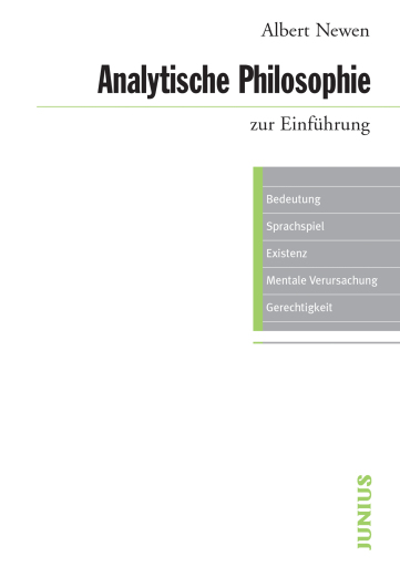 Portada del libro «Analytische Philosophie zur Einführung», de Albert Newen