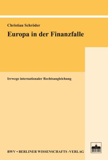Portada del libro «Europa in der Finanzfalle», de Christian Schröder