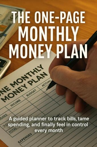 The One-Page Monthly Money Plan