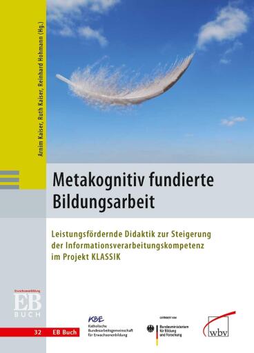 Portada del libro «Metakognitiv fundierte Bildungsarbeit»