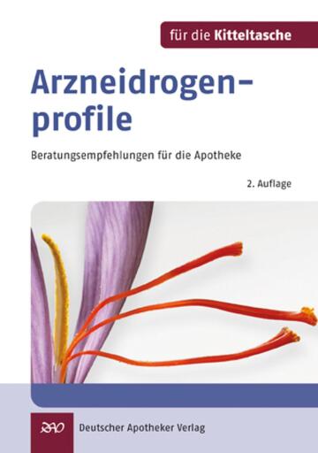 Portada del libro «Arzneidrogenprofile für die Kitteltasche», de Beatrice Gehrmann, Wolf-Gerald Koch