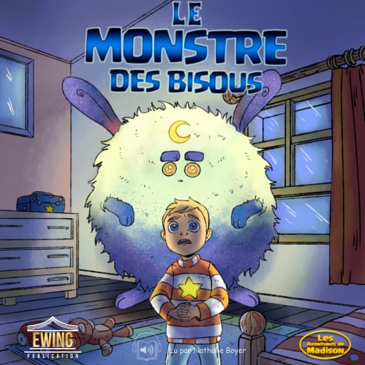 Portada del audiolibro «Le Monstre des Bisous», de Mason Ewing, Zacharie Malek