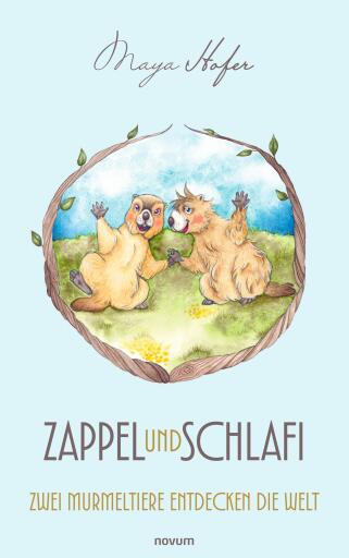 Portada del libro «Zappel und Schlafi», de Maya Hofer